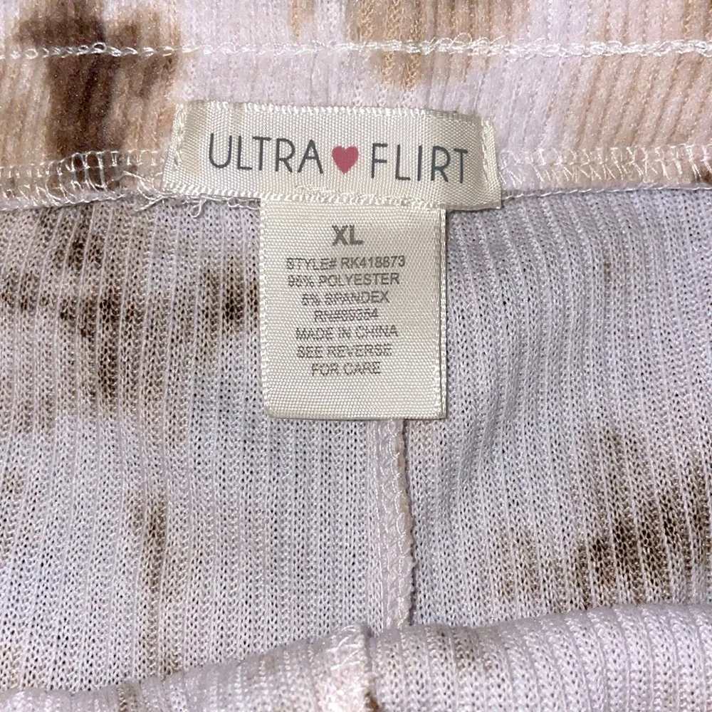 NWT Ultra Flirt Brown Tie-Dye Women’s Sweatpants - Picture 4 of 5